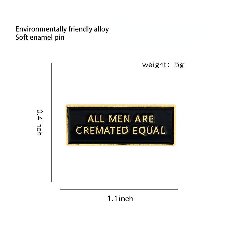 Ghim Cài Áo Hình Chữ Cái Tráng Men Đơn Giản Sáng Tạo