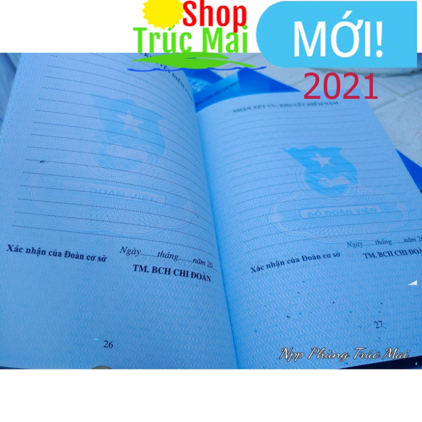 Combo 10 Sổ đoàn viên Cho Khách Sỉ về bán NPP Phùng Trúc Mai