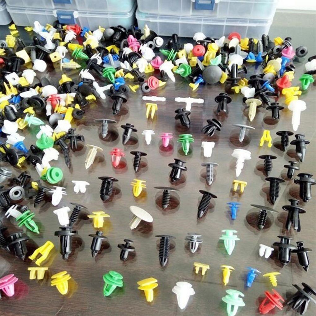 Set 100 Đinh Tán Bằng Nhựa Phụ Tùng Dành Cho Xe Ô Tô