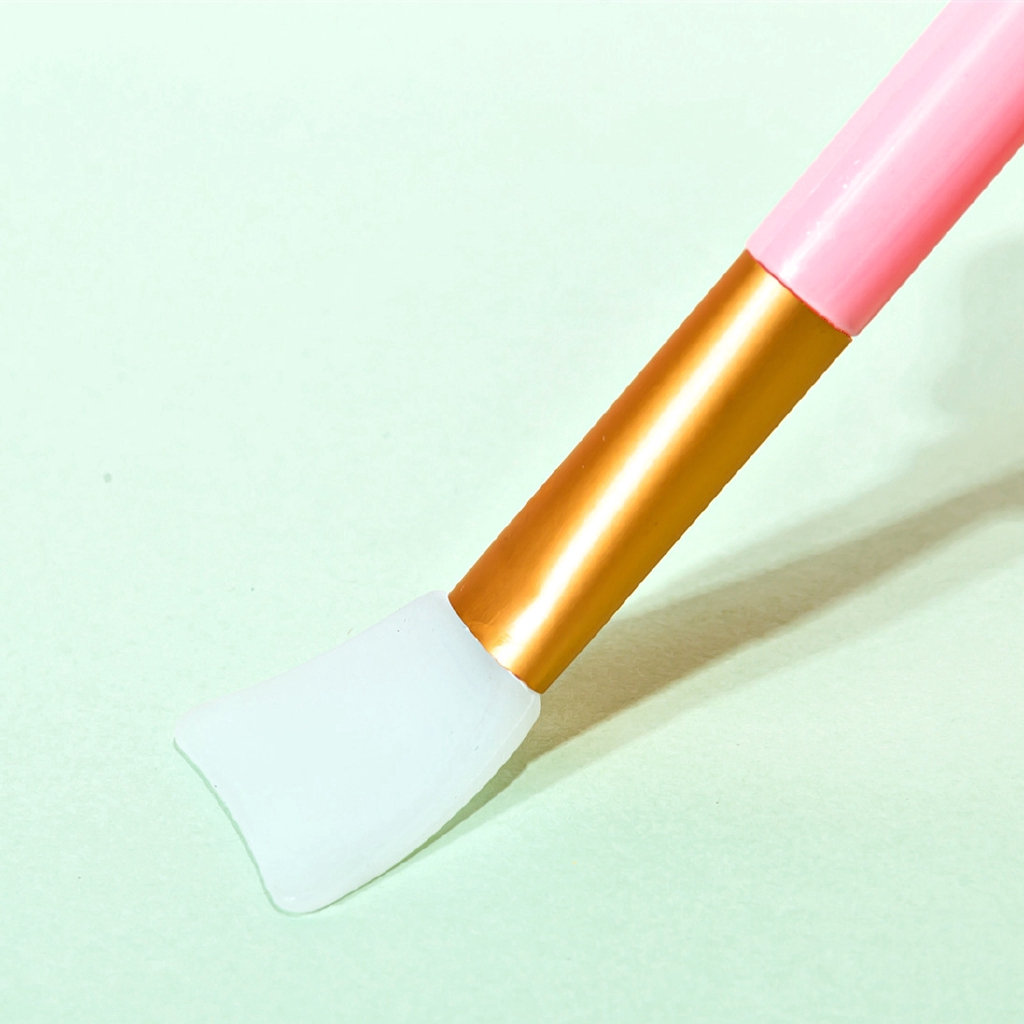 Cọ quết mặt nạ/ kem dưỡng da mặt DIY bằng silicone dẻo tiện dụng