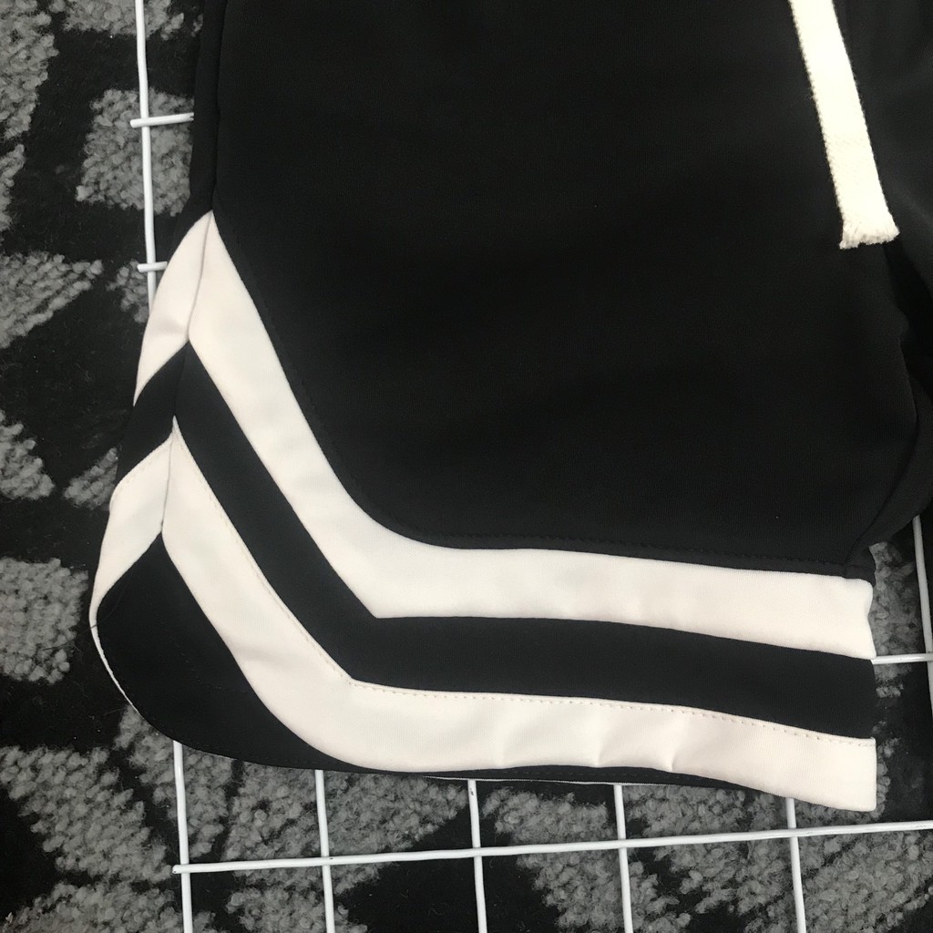Quần short nam 2V unisex quần đùi nam 2v ngố cạp thun viền thể thao, chất mì hàn cao cấp ulzzang