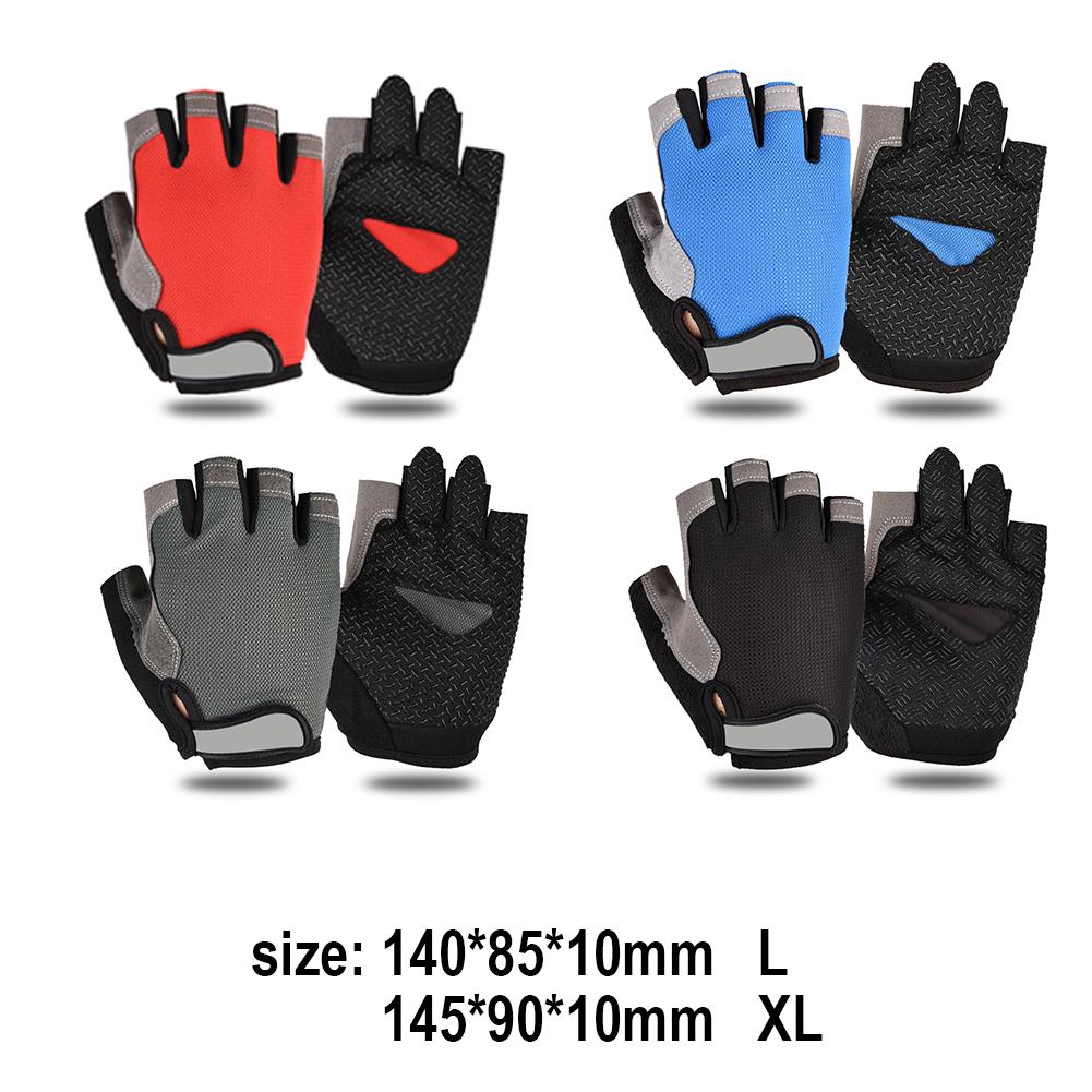 Cycling Anti-Slip Men Women Half Finger Gloves Breathable Mesh Sports Glove size M  L  XL