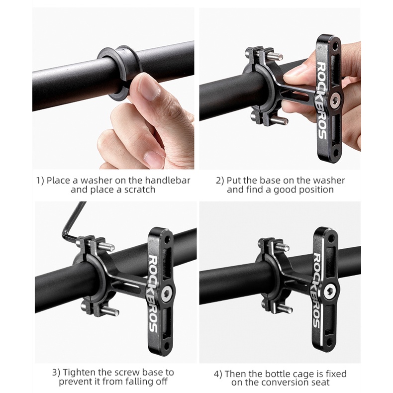 Rockbros Giá Đỡ Bình Nước Gắn Tay Lái Xe Đạp Dễ Điều Chỉnh
