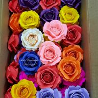 Lọ hoa hồng giấy mỹ thuật handmade