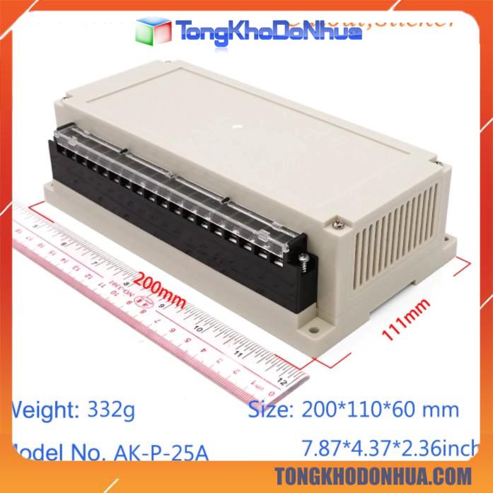 Hộp nhựa PLC 200X110X60mm  - Nhận gia công mạch điện SMT - CNC hộp nhựa theo yêu cầu