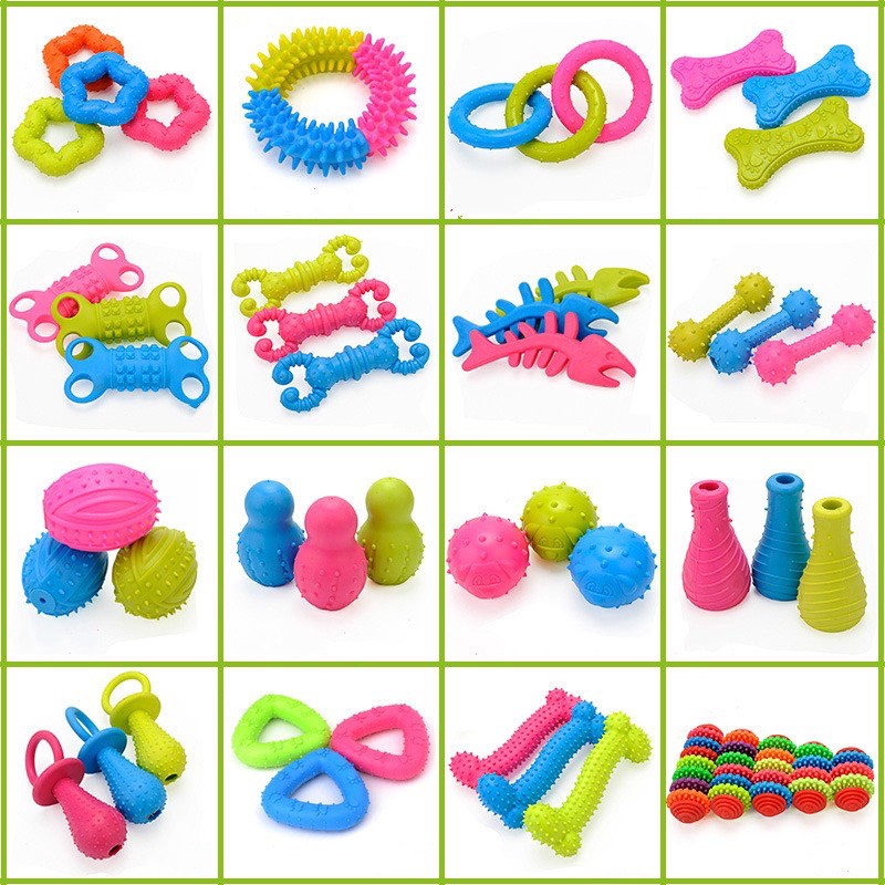 Đồ Chơi Gặm Cho Thú Cưng Bằng Cao Su Nhiều Hình - Laila Petshop