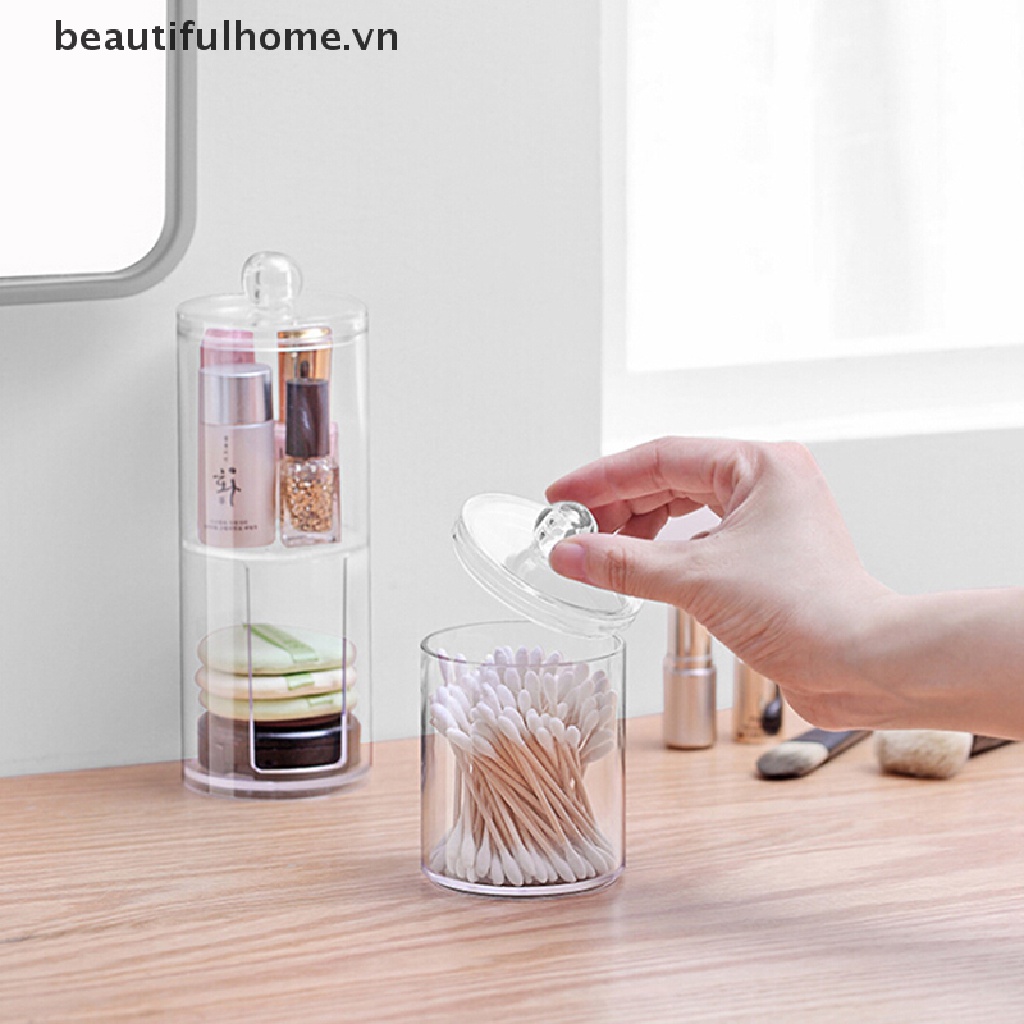 Hộp Đựng Tăm Bông Trang Điểm Tiện Dụng