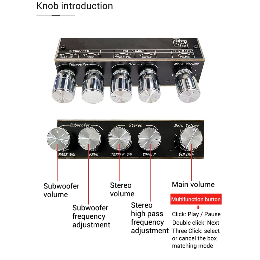 Bảng mạch khuếch đại âm thanh DIYMORE ZK-TB22 TPA3116 bluetooth kênh 2.1 50WX2 + 100W