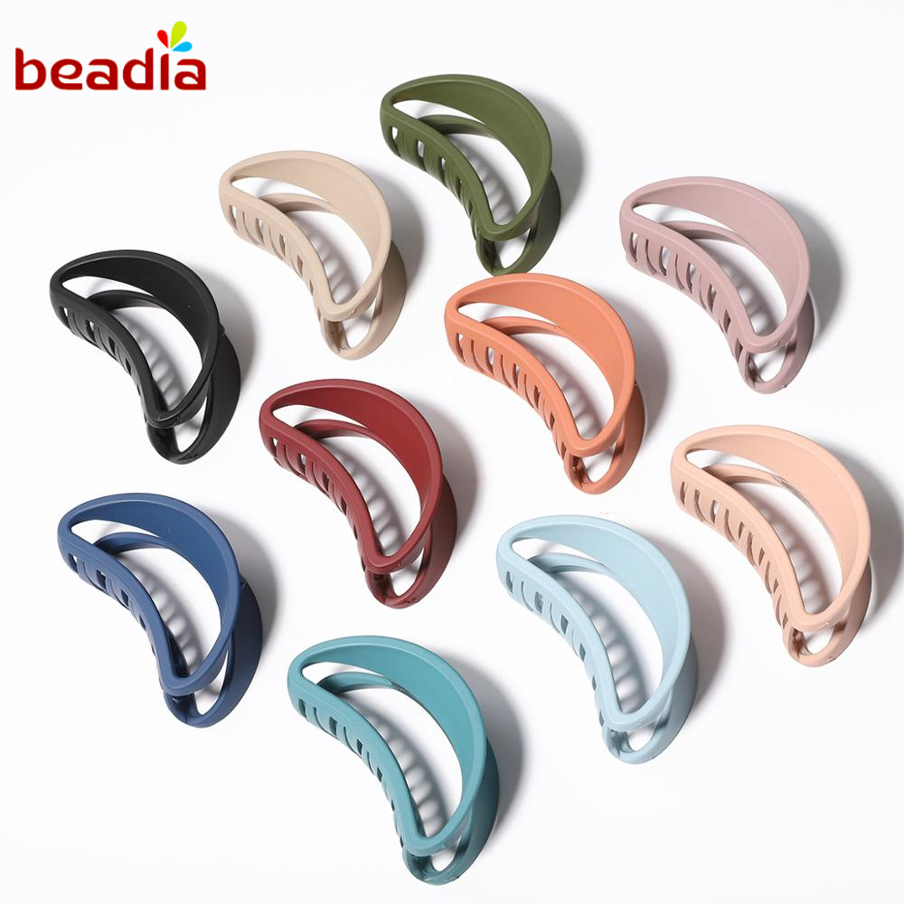 Kẹp gắp tóc Beadia màu trơn tùy chọn xinh xắn cho nữ