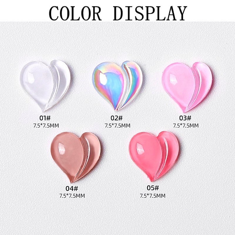 Set 4 Charm Hồ Ly, Trái Đào , Trái Tim trang trí móng nail