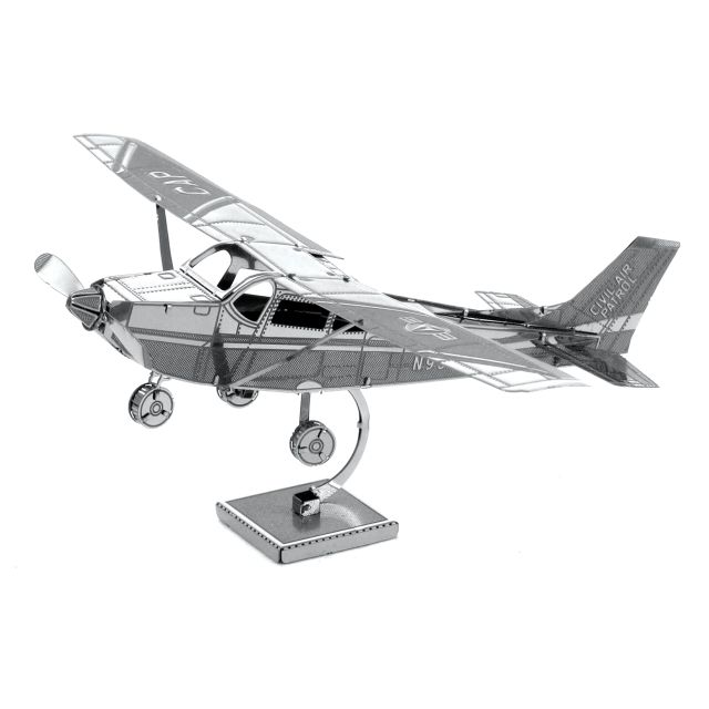 MÔ HÌNH KIM LOẠI 3D TỰ LẮP: MÁY BAY CESSNA 172 - METAL PUZZLE SHOP