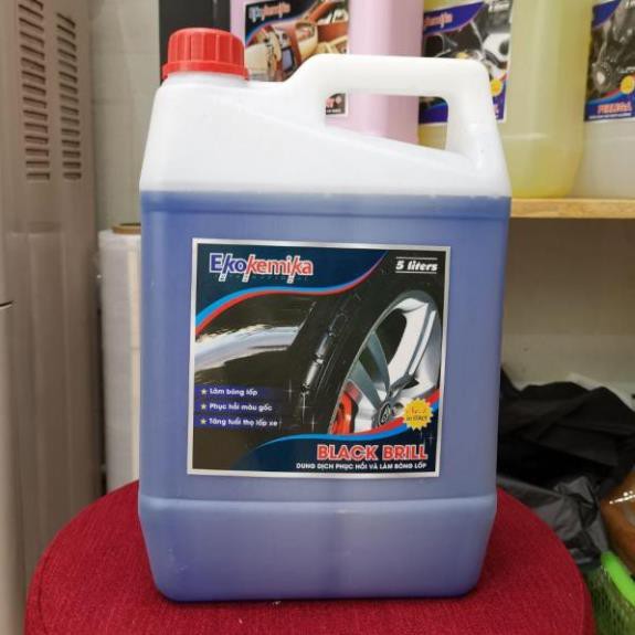 Dung dịch làm bóng và bảo dưỡng lốp XE Ekokemika Black Brill 5L
