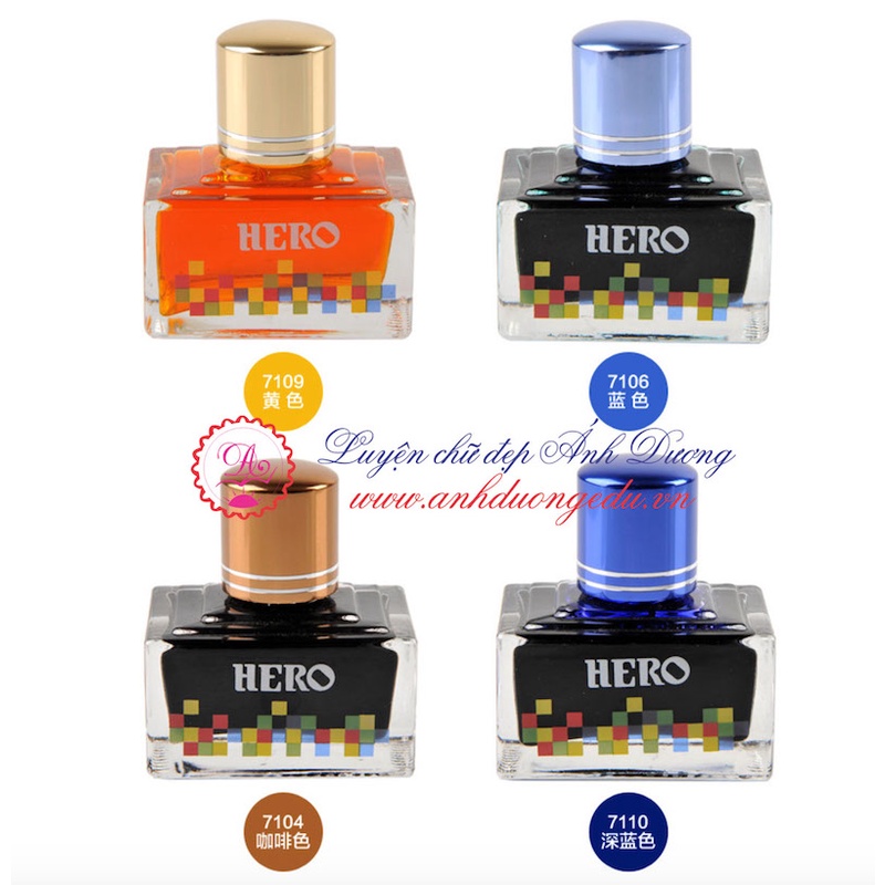 Mực viết bút máy Hero dung tích 40ml