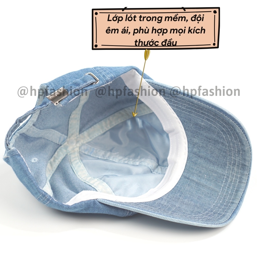Mũ lưỡi trai ❤️ Nón kết jean rách chất vải bò cao cấp phong cách Ulzzang form unisex nam nữ N21