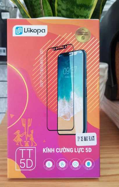 Kính Cường Lực Vikopa Viền cao su Chống mẻ Siêu bền Dành cho 7plus 8plus X XR XSMAX 11 PRO MAX 12 PRO MAX