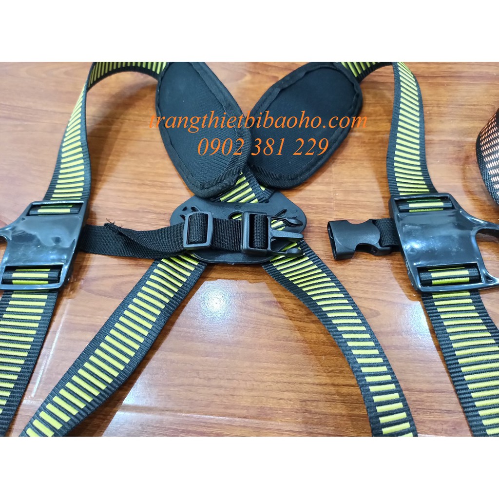 Dây an toàn bán thân Kukje Hàn Quốc1 móc thép mạ Niken CHỐNG SỐC - DBT-HQKJ-1MT(B)