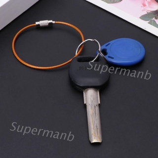 Vòng Móc Chìa Khóa Bằng Thép Không Gỉ Nhiều Màu Sắc EDC Tiện Dụng