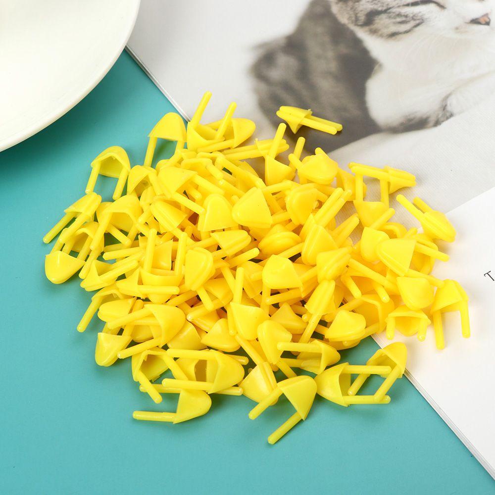 NIUYOU Set 100 Phụ Kiện Miệng Gà Bằng Nhựa Nhiều Màu