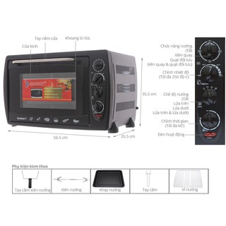 Lò Nướng Sanaky VH509S 50 Lít