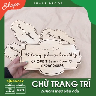 Biển tên shop hiện đại ẢNH THẬT ( thiết kế theo yêu cầu )