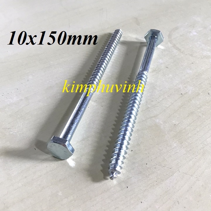 05 Con - VÍT GIÁC 10mm - VÍT PHONG 10li - VÍT GỖ LỤC GIÁC 10li