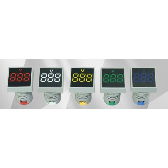 Đèn báo vôn mặt vuông