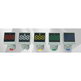 Đèn báo vôn mặt vuông