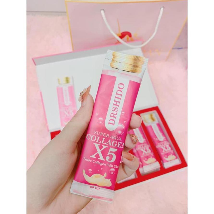 Nước collagen Yến Sào  -  Loại 14 gói - Supper aqua collagen X5