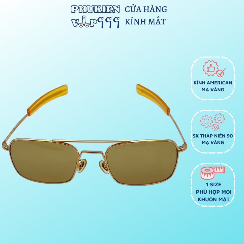 Kính mắt usa ⚡ CỰC CHẤT ⚡ Kính American 1/10/12k gf phong cách cổ điển, lịch lãm, sang trọng