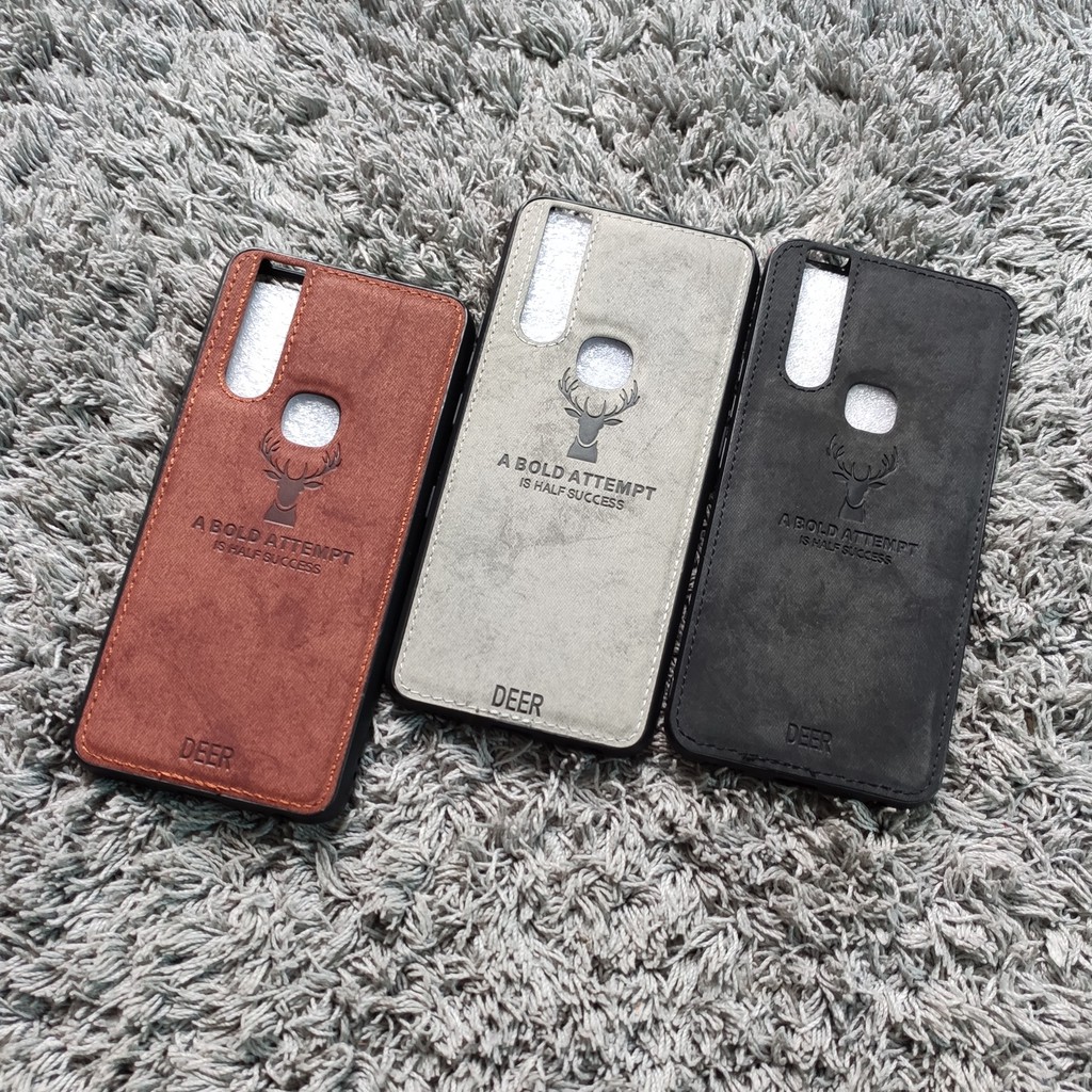 Ốp lưng vải bò cho Vivo V15 / S1 / IQOO Z1x / iqoo Neo họa tiết hươu