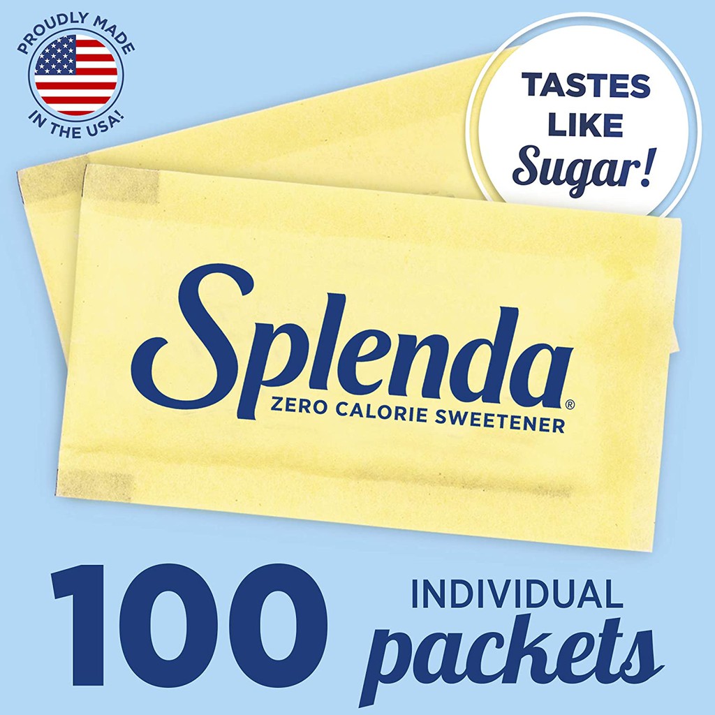 [Sỉ và lẻ] Đường ăn kiêng Splenda combo 100 gói cho người bệnh tiểu đường, ăn kiêng, DAS, Sweetener Sugar Replacement