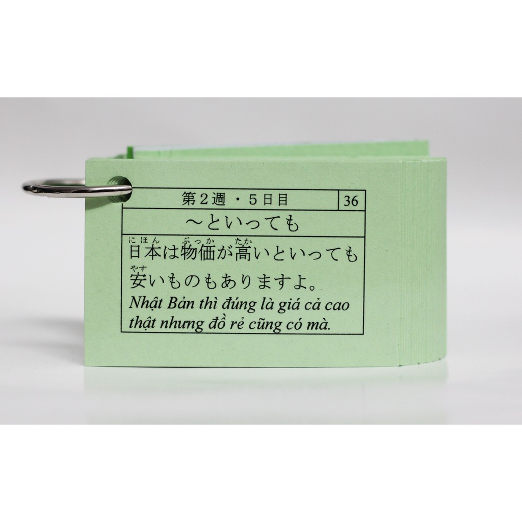 Thẻ Học Ngữ Pháp Tiếng Nhật Trung Cấp N3 - Flashcards Bunpou Soumatome N3