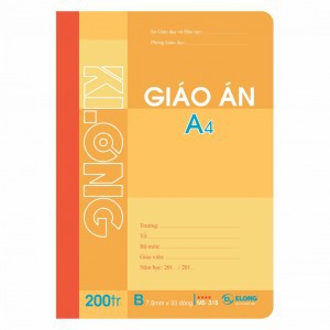 Sổ giáo án kẻ ngang 200 trang khổ A4 Klong 315