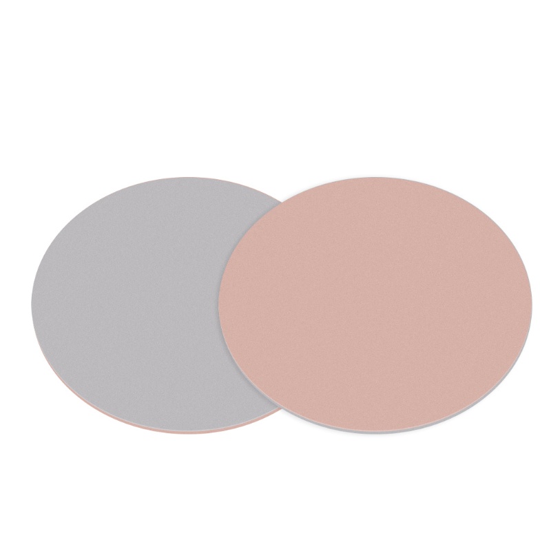 Tấm Lót Chuột Máy Tính Hình Tròn Màu Trơn Đế Cao Su Chống Trượt Dễ Thương