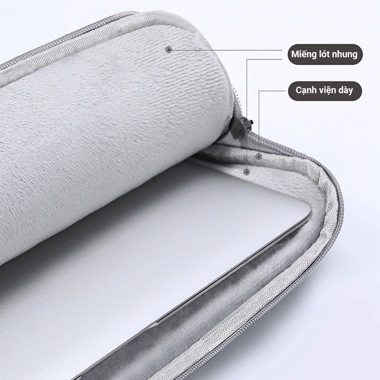 Túi đựng laptop chống nước có khóa kéo đơn giản cho 9.7 11 13 inch