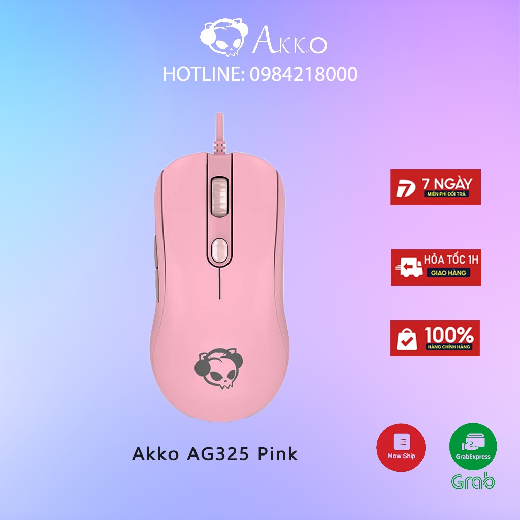 Chuột chơi game AKKO AG325 – Pink Bảo Hành Chính Hãng 12 Tháng