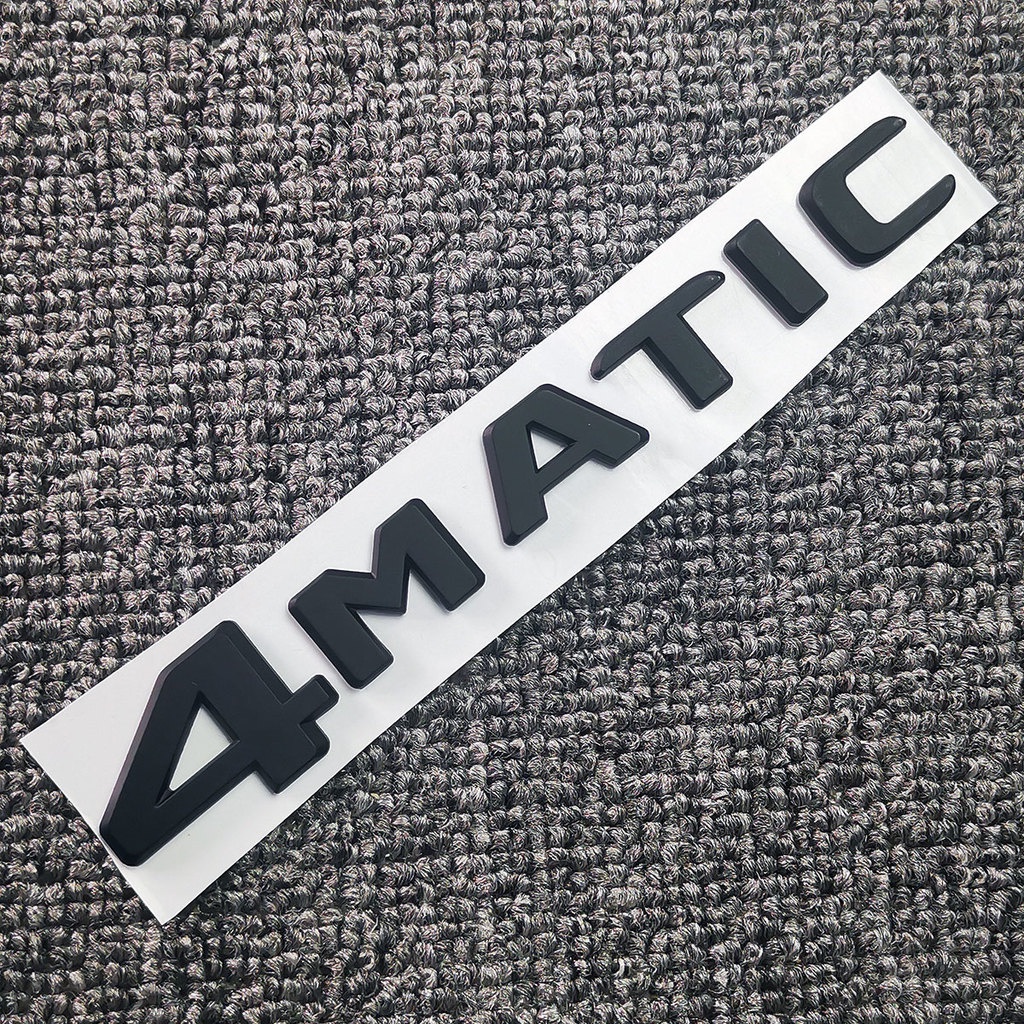Miếng dán logo 4MATIC màu đen/crom trang trí cho Mercedes Benz A B C E G S ML SL CL GLA CLA Class AMG