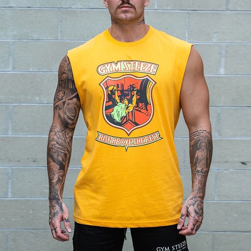 Áo Ba Lỗ Thể Thao Chất Liệu Cotton Thoải Mái Cho Nam