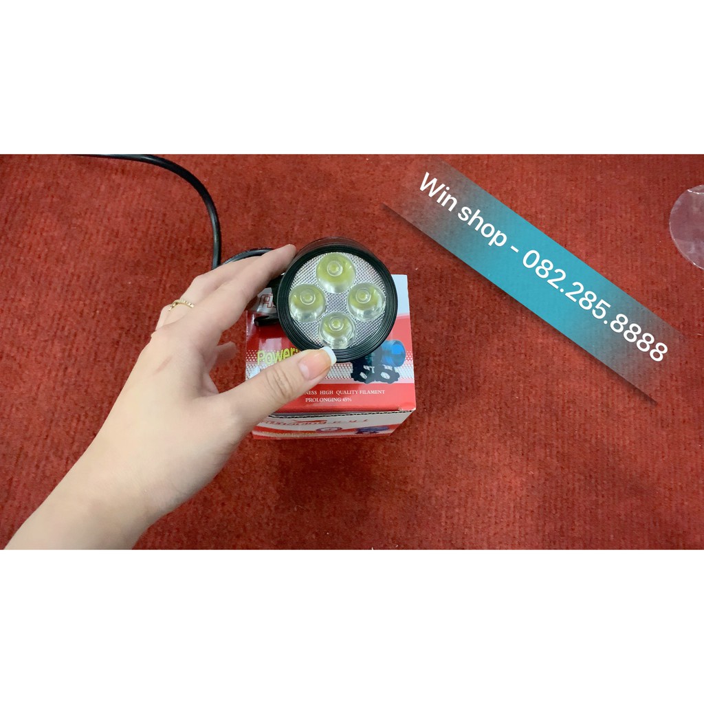 Trợ sáng L4 mini đẹp nắp cho các dòng xe máy , xe đạp điện [ 1 hộp 1 bóng ]