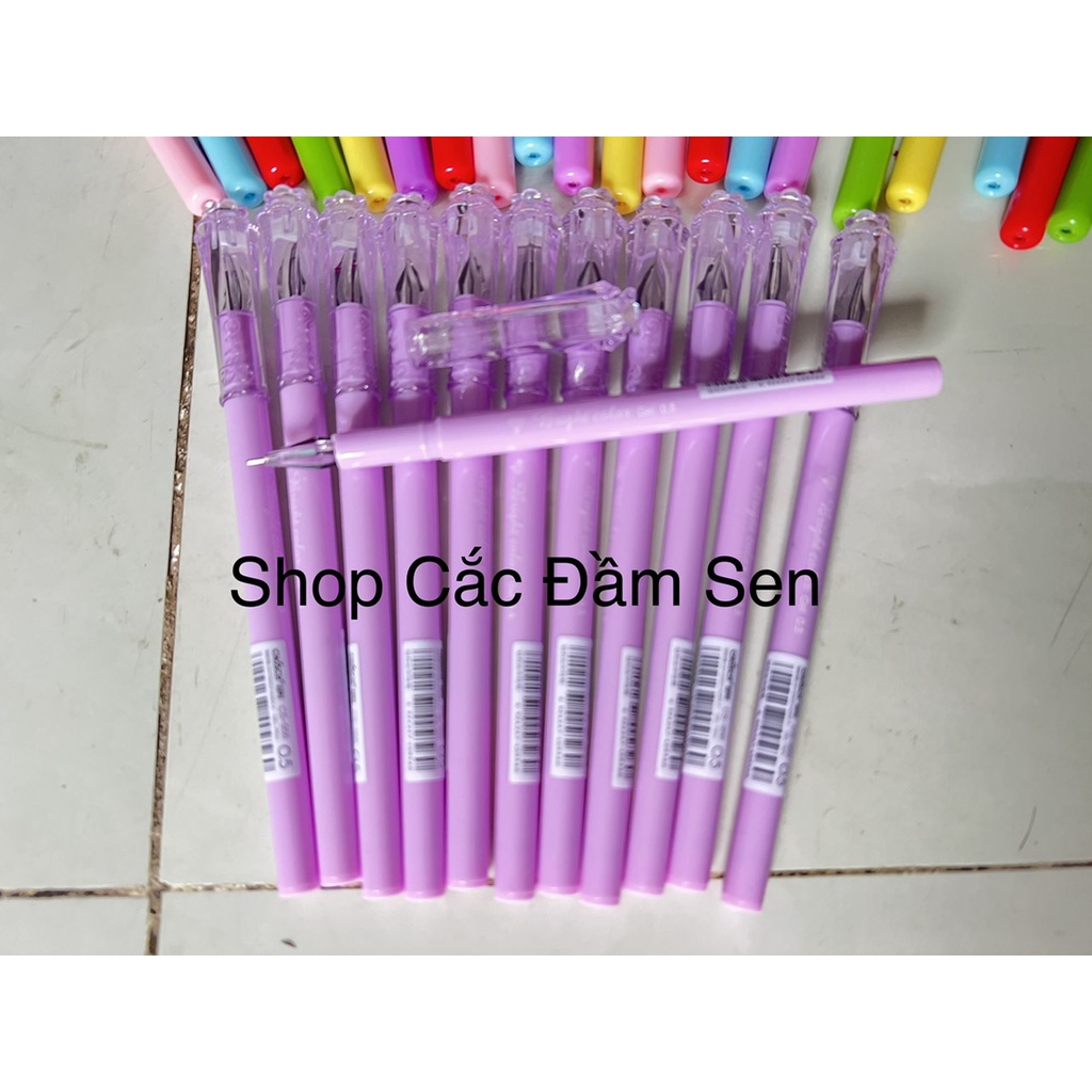 Hộp 12 Bút Nước Chosch, 50 cây viết bi, 10 cây viết hình siêu cute, mực nước xóa được
