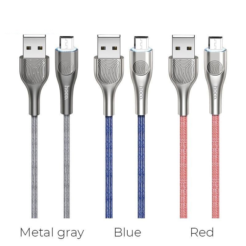 Cáp và truyền dữ liệu cổng microUSB Hoco U59 Enlightenment QC3.0 (max 3A, dài 1.2M)