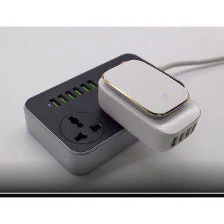 Cốc Sạc Nhanh 4 Cổng USB Có Đèn LED