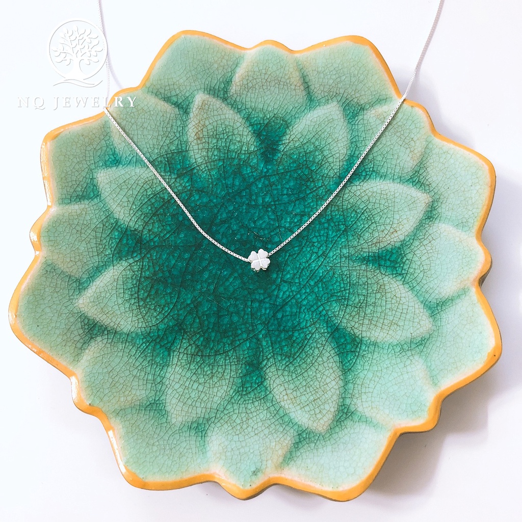 Dây chuyền bạc mặt cỏ 4 lá - NQ Jewelry