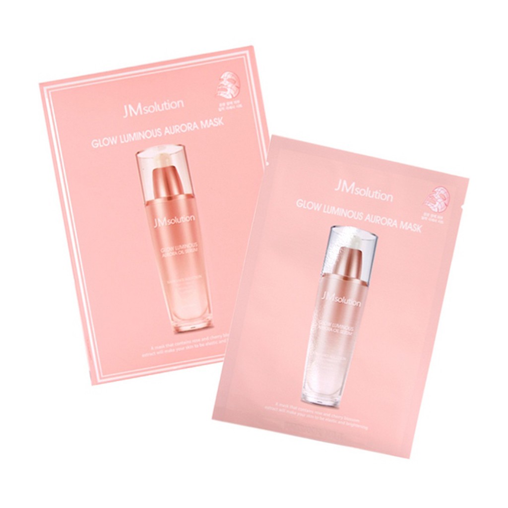 Mặt Nạ Dưỡng Trắng Cải Thiện Nếp Nhăn Jm Solution Glow Luminous Aurora Mask