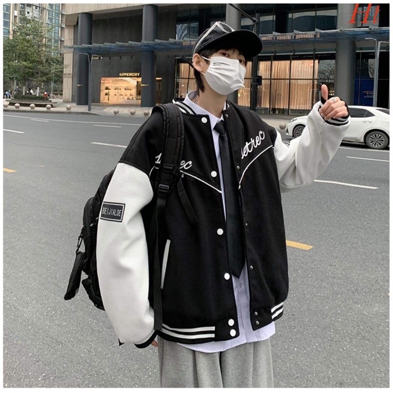 Áo khoác bomber nỉ chéo SET HT12