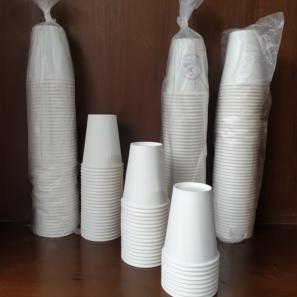 XẢ HÀNG - 50 chiếc ly giấy cafe giữ nhiệt  xuất khẩu 9oz