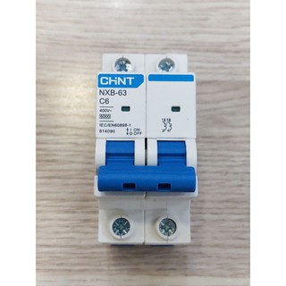Mcb 2 pha dòng điện 1a đến 63a nxb-63 hãng chint nxb-63 2a/3a/4a/6a/10a/16a/20a/25a/32a/40a/50a/63a