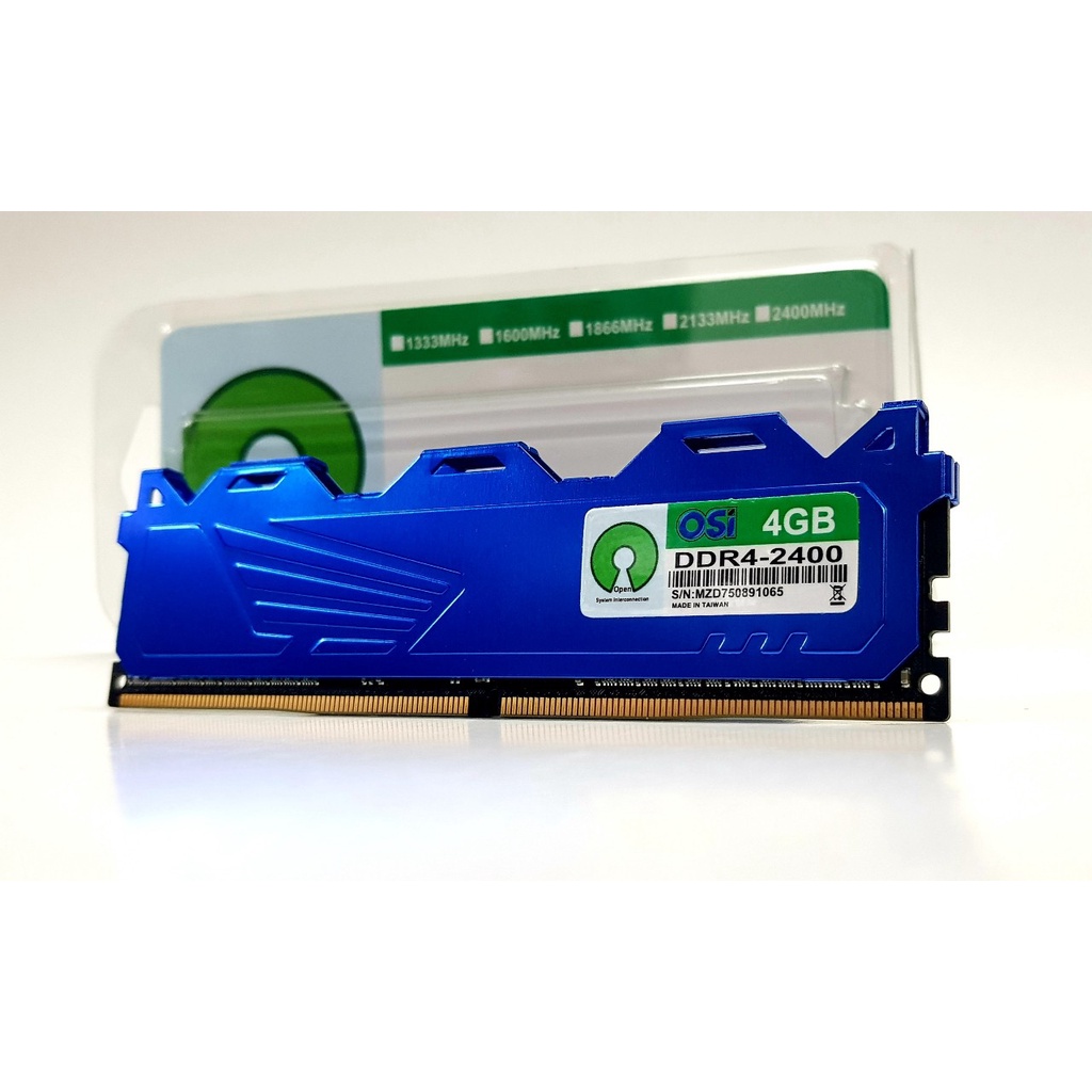 RAM MÁY TÍNH BÀN. DDR4 PC 4G/2400 OSI Tản nhiệt thép NEW Công ty. VI TÍNH QUỐC DUY.
