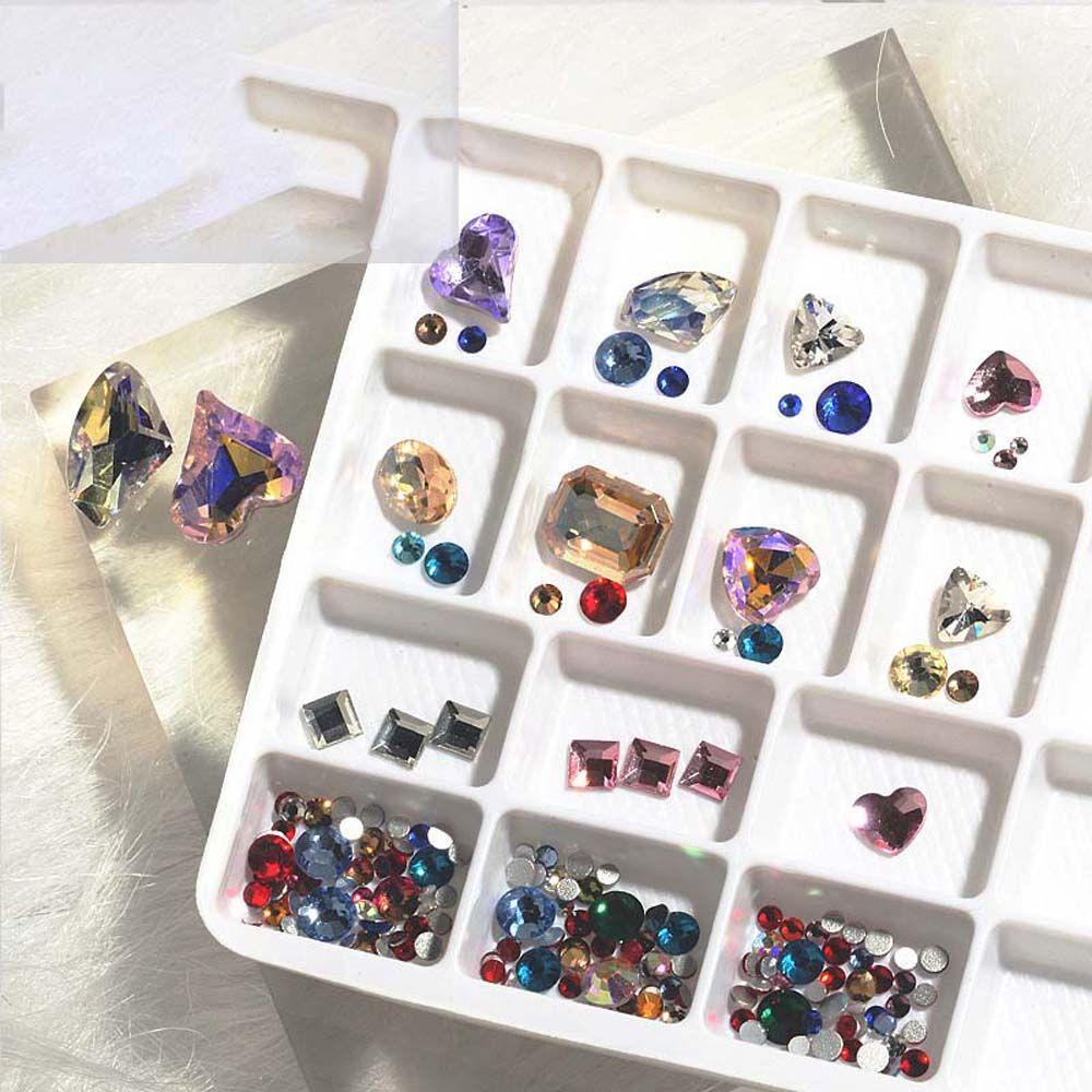 Móng Tay Giả MXGOODS Chất Lượng Cao|Giày Búp Bê Đế Bằng Hình Vuông / Trái Tim Nhiều Màu|Phụ Kiện Làm Móng Nghệ Thuật