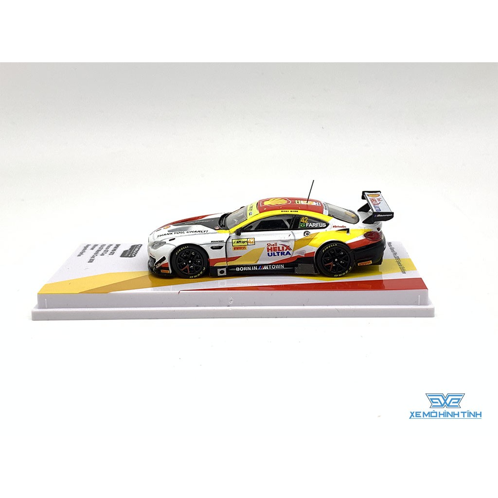 Xe Mô Hình BMW M6 GT3 Macau GT Cup FIA GT World Cup 2018 Winner Augusto Farfus 1:64 Tarmac Works ( Trắng )